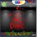 Vetrofanie natalizie e decorazioni di natale - SCRITTA MERRY CHRISTMAS - STELLE E CAMPANE -COLORE: ROSSO - DECORAZIONI NATALIZIE XMAS - STICKERS , decal ,addobbi , natale , christmas Cod 1374-1