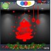 Vetrofanie natalizie e decorazioni di natale - SCRITTA MERRY CHRISTMAS - ALBERO DI NATALE STELLE COLORE: ROSSO - DECORAZIONI NATALIZIE XMAS - STICKERS , decal ,addobbi , natale , christmas Cod 1373-1