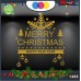 Vetrofanie natalizie e decorazioni di natale - SCRITTA MERRY CHRISTMAS - FIOCCO DI NEVE \ COLORE:ORO - DECORAZIONI NATALIZIE XMAS - STICKERS , decal ,addobbi , natale , christmas Cod 1369-2