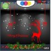Vetrofanie natalizie e decorazioni di natale - RENNA COLORE: ROSSO - MERRY CHRISTMAS- DECORAZIONI NATALIZIE XMAS - STICKERS , decal ,addobbi , natale , christmas , vertofanie natalizie e decorazioni di natale Cod1351-1