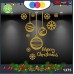 Vetrofanie natalizie e decorazioni di natale - SCRITTA MERRY CHRISTMAS -PALLINE E FIOCCHI DI NEVE \ COLORE:ORO - DECORAZIONI NATALIZIE XMAS - STICKERS , decal ,addobbi , natale , christmas Cod 1375-2