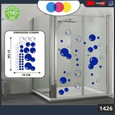 ADESIVO PER DOCCE-FANTASIA BOLLE DI SAPONE Cod.1426 (BLU)